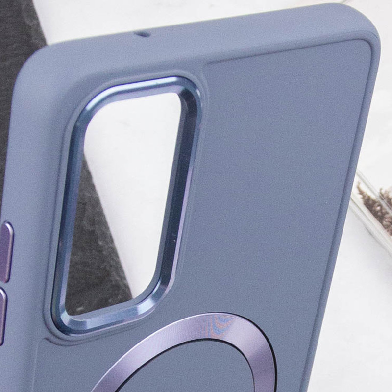 Купить TPU чехол Bonbon Metal Style with Magnetic safe для Samsung Galaxy A25 5G (Серый / Lavender) на vchehle.ua