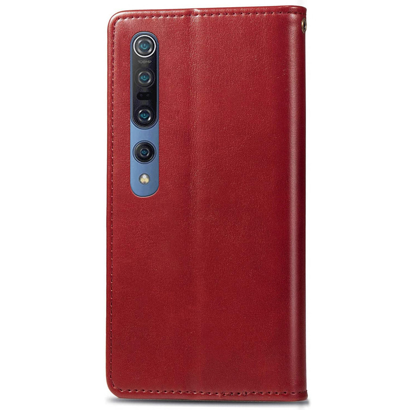 Кожаный чехол книжка GETMAN Gallant (PU) для Xiaomi Mi 10 / Mi 10 Pro (Красный) в магазине vchehle.ua