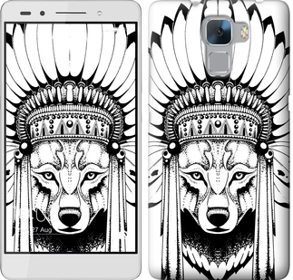 Чехол на Huawei Honor 7 Тотем волка