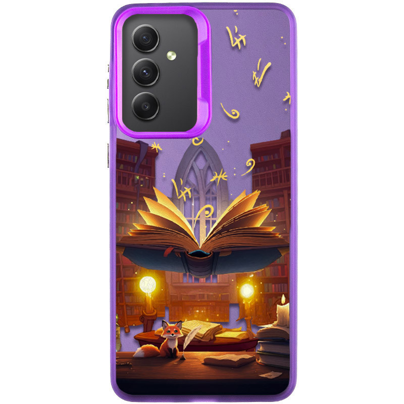 TPU+PC чохол TakiTaki Fantasy magic glow на Samsung Galaxy A54 5G (Libraby - Purple)