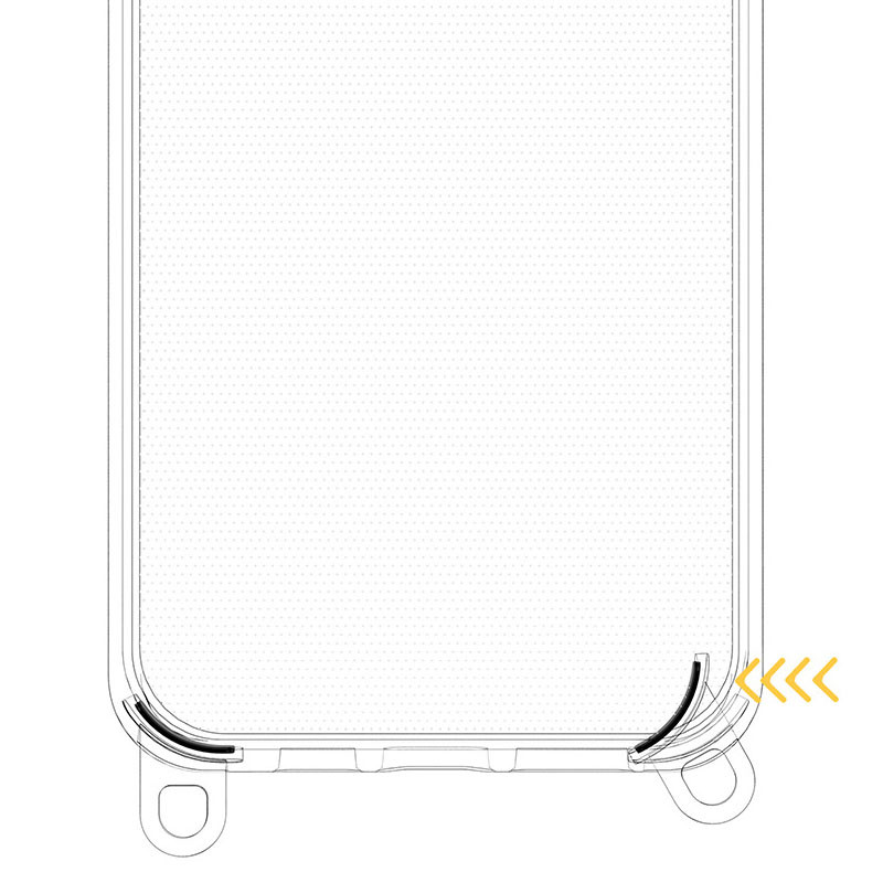 Заказать Чехол TPU Transparent with Straps для Apple iPhone 13 / 14 (6.1") на vchehle.ua