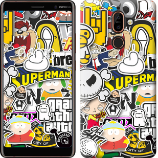 

Чохол Popular logos на Nokia 7 Plus 628189