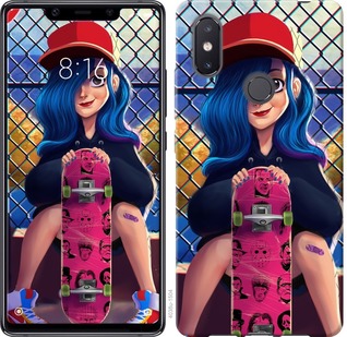 

Чехол Прикольная девочка со скейтбордом для Xiaomi Mi8 SE 671908