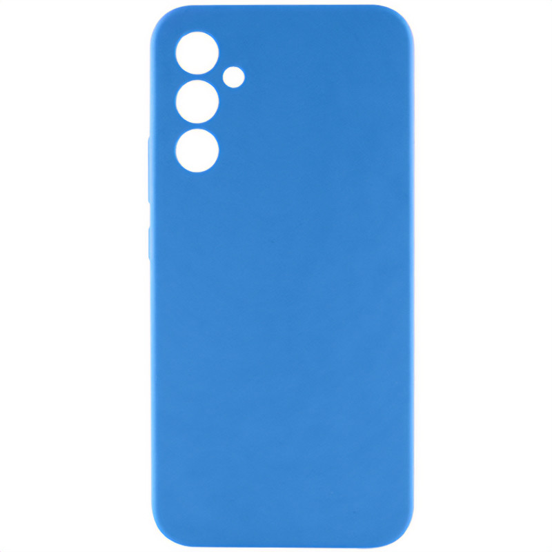 Чохол Silicone Cover Lakshmi Full Camera (AAA) на Samsung Galaxy A35 (Синій / Denim Blue)