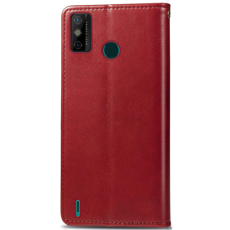 Фото Шкіряний чохол книжка GETMAN Gallant (PU) для TECNO Spark 6 Go (Червоний) на vchehle.ua