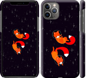 Чехол Лисички в космосе для iPhone 11 Pro