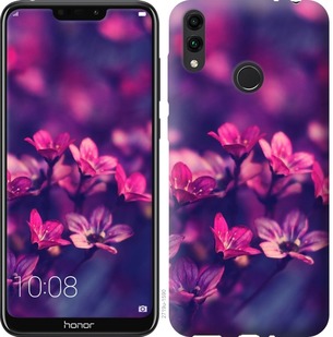 Чехол Пурпурные цветы для Huawei Y7 2019