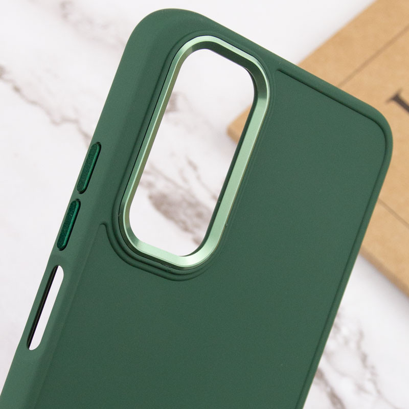 Купить TPU чехол Bonbon Metal Style для Samsung Galaxy A14 4G/5G (Зеленый / Pine green) на vchehle.ua