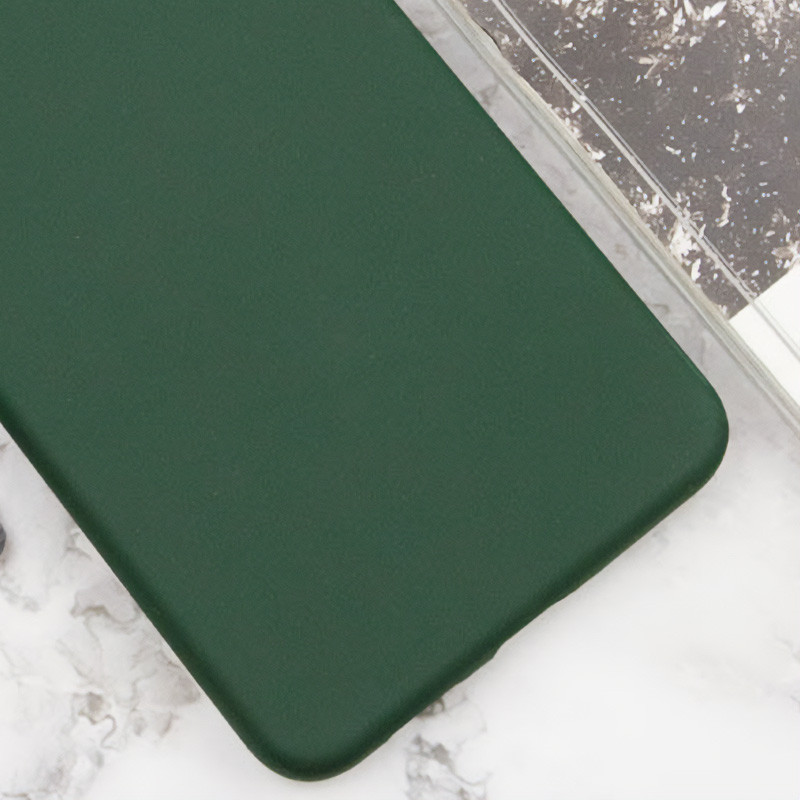 Фото Чехол TPU GETMAN Liquid Silk для Xiaomi Redmi 13 4G / Poco M6 4G (Зеленый / Dark green) на vchehle.ua