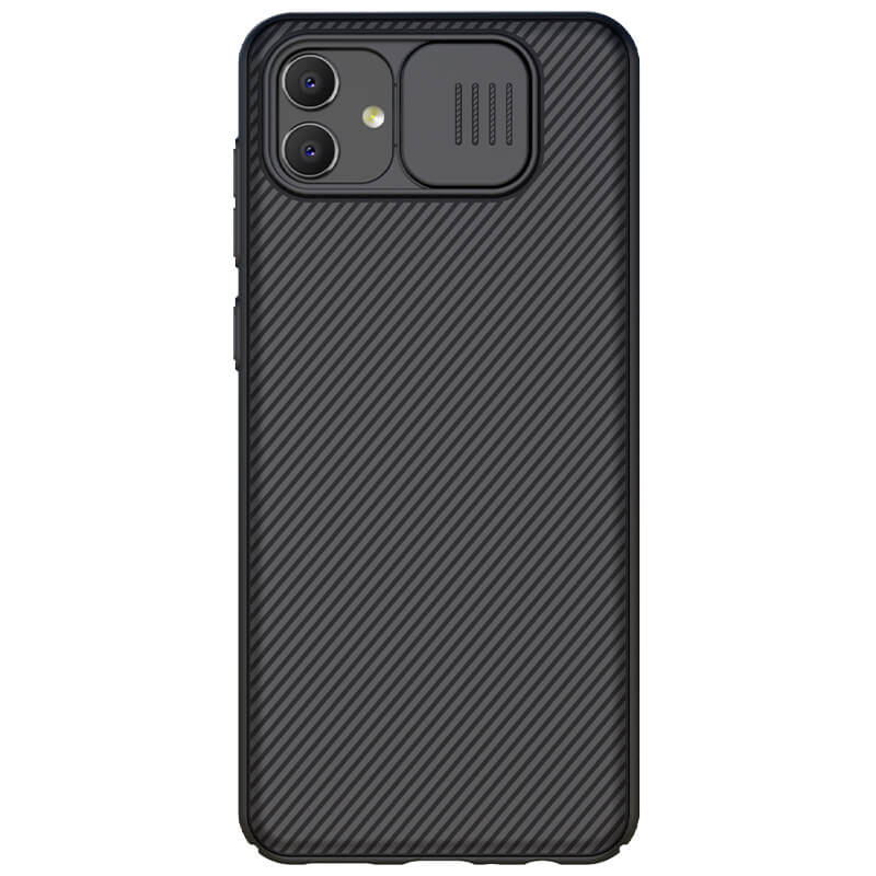 Карбонова накладка Nillkin Camshield (шторка на камеру) на Samsung Galaxy A04 (Черный / Black)