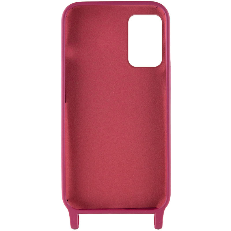 Чехол Cord case c длинным цветным ремешком для Samsung Galaxy S22+ (Красный / Rose Red) в магазине vchehle.ua