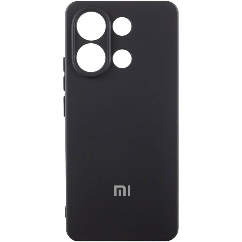 Чохол Silicone Cover Lakshmi Full Camera (AA) with logo на Xiaomi Redmi Note 13 5G (Чорний / Black)