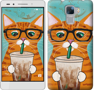 

Чехол Зеленоглазый кот в очках для Huawei Honor 7 625431