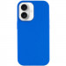 Чехол Silicone Case Full Protective (AA) NO LOGO для Apple iPhone 16 (6.1") (Синий / Capri Blue)