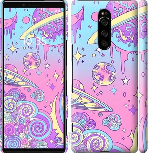 Чехол Розовая галактика для Sony Xperia XZ4