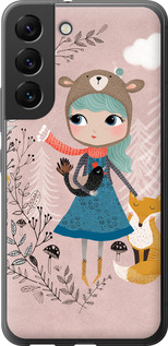 Чехол Синеволосая девочка для Samsung Galaxy S22