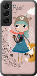 Чехол Синеволосая девочка для Samsung Galaxy S22