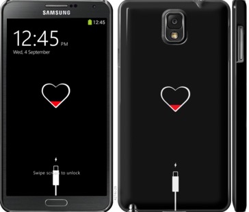 

Чохол Подзарядка сердца для Samsung Galaxy Note 3 N9000 721089