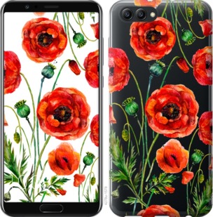 

Чехол Нарисованные маки для Huawei Honor V10 / View 10 744185