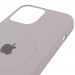 Чехол Silicone Case Full Protective (AA) with Magnetic Safe для Apple iPhone 11 Pro Max (6.5") (Серый / Light Grey) в магазине vchehle.ua