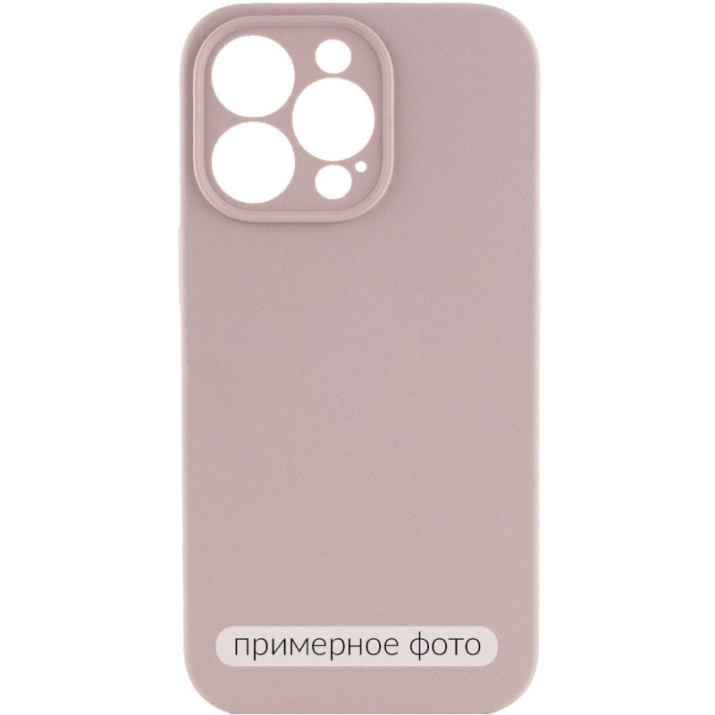 Чехол Silicone Case Full Camera Protective (AA) NO LOGO для Apple iPhone 16 Plus (6.7") (Серый / Lavender)