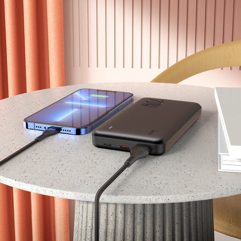 Портативний зарядний пристрій Power Bank Hoco J87 Tacker PD20W+QC3.0 10000 mAh (Чорний) в магазині vchehle.ua
