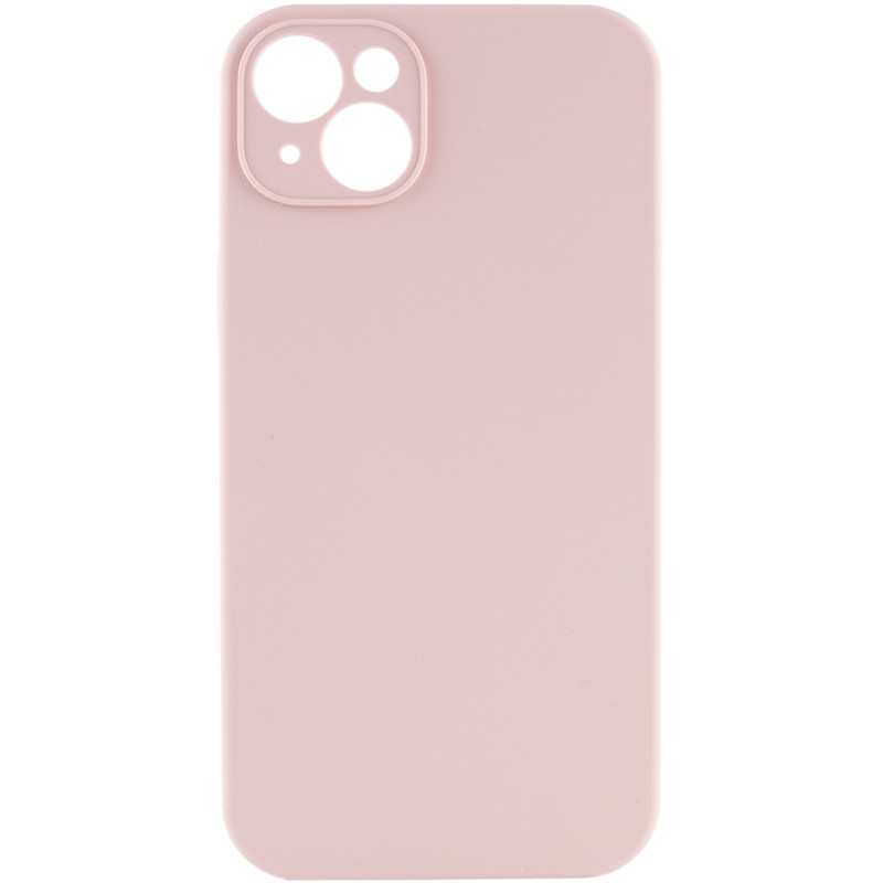 Чохол Silicone Case Full Camera Protective (AA) NO LOGO на Apple iPhone 14 (6.1") (Рожевий / Pink Sand)