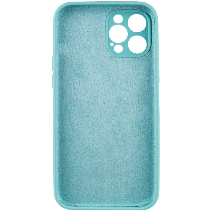 Чохол Silicone Case Full Camera Protective (AA) NO LOGO на Apple iPhone 12 Pro (6.1") (Бірюзовий / Marine Green) в магазині vchehle.ua