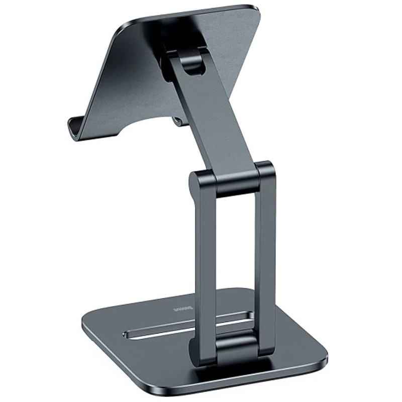 Фото Подставка для телефона Baseus Biaxial Foldable Metal Stand (LUSZ000013) (Grey) на vchehle.ua