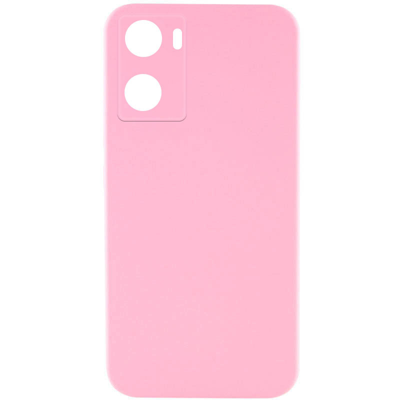 Чохол Silicone Cover Lakshmi Full Camera (AAA) на Oppo A57s / A77s (Рожевий / Light pink)