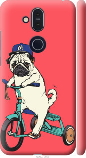 

Чохол Мопс на велосипеді на Nokia 8.1 763653