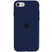 Чехол Silicone Case Full Protective (AA) для Apple iPhone SE (2020) (Темно-синий / Midnight blue)