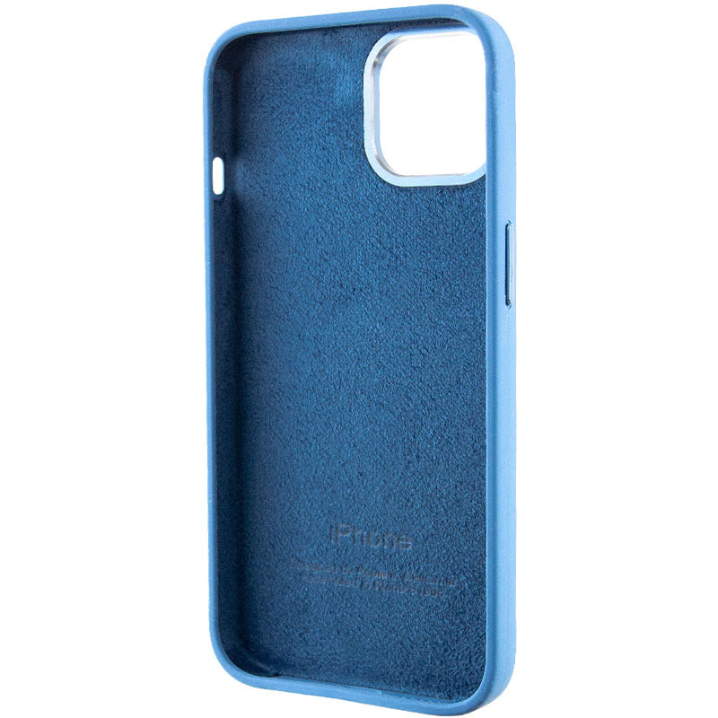 Купити Чохол Silicone Case Metal Buttons (AA) на Apple iPhone 14 (6.1") (Синій / Blue Jay) на vchehle.ua