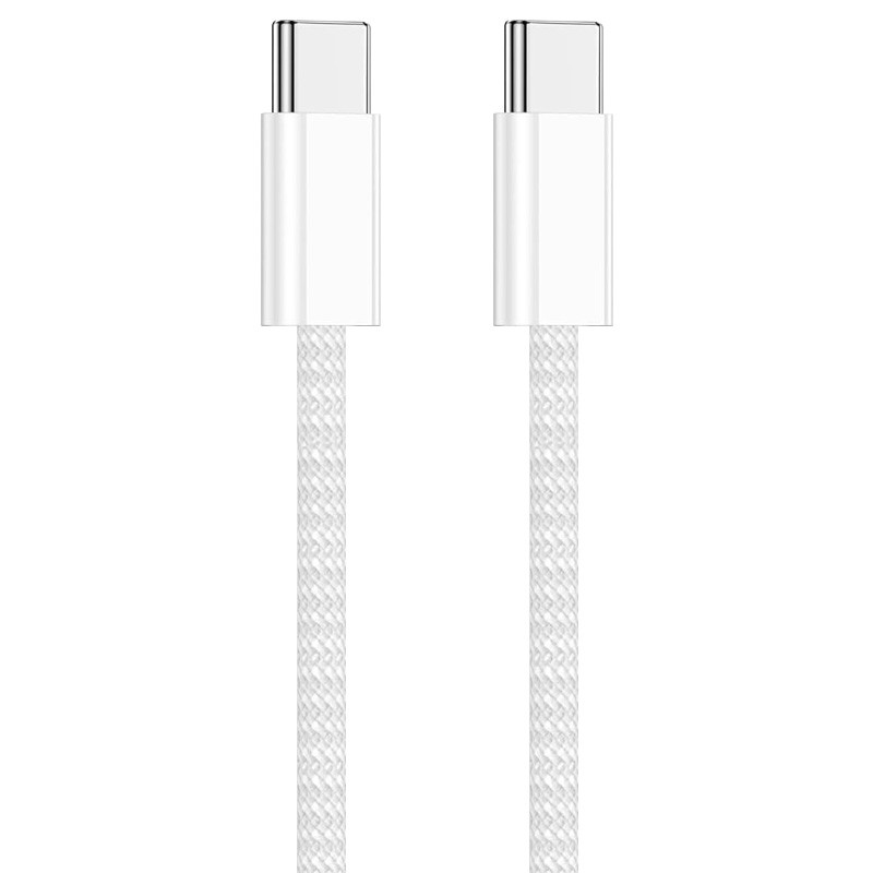 Уценка Дата кабель для Apple iPhone USB-C to USB-C FineWoven (AAA grade) (1m) (box) (Вскрытая упаковка / Білий)