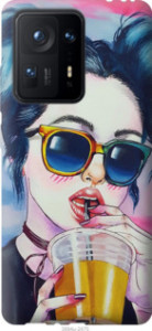 Чехол Арт-девушка в очках для Xiaomi Mix 4