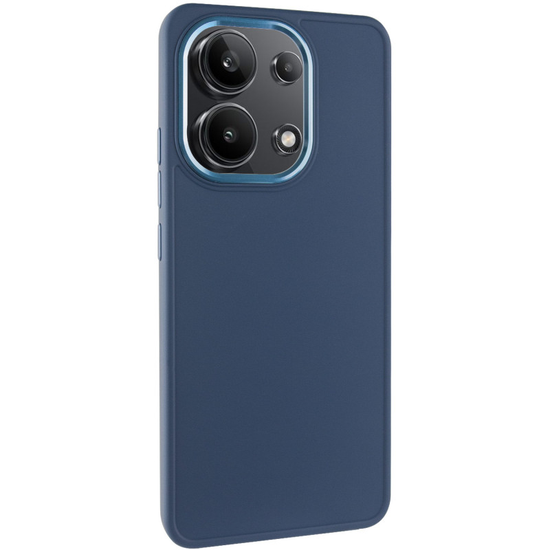 TPU чехол Bonbon Metal Style для Xiaomi Redmi Note 13 4G (Синий / Cosmos blue)