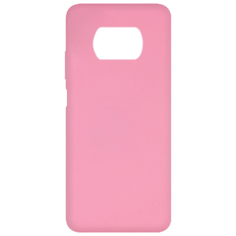 Чохол Silicone Cover Full without Logo (A) на Xiaomi Poco X3 NFC / Poco X3 Pro (Дефект упаковки / Рожевий / Pink)