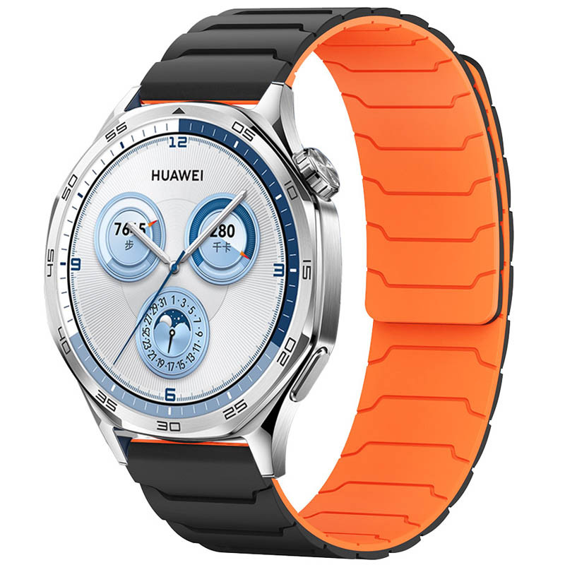 Ремешок Dual-color Magnetic для Smart Watch 22mm (Black / Orange)