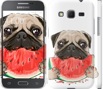 

Чехол Мопс и арбуз для Samsung Galaxy Core Prime G360H 843455