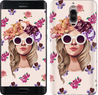 

Чехол Девушка с цветами v2 для Huawei Mate 9 Pro 612337