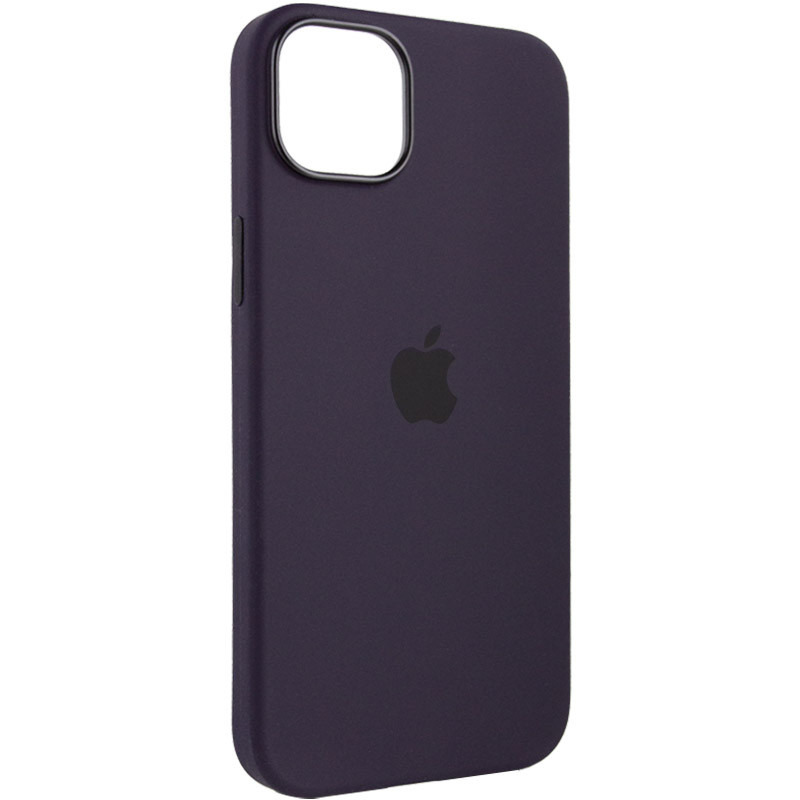 Купить Чехол Silicone case (AAA) full with Magnetic Safe для Apple iPhone 14 Pro (6.1") (Фиолетовый / Elderberry) на vchehle.ua