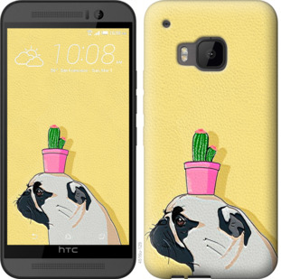 

Чехол Мопс с кактусом для HTC One M9 795461