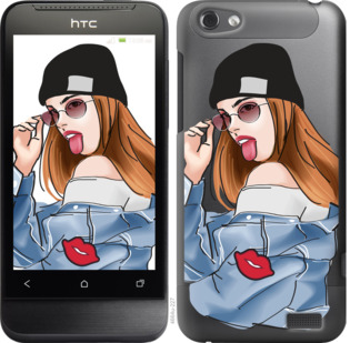 

Чохол Дівчина v3 на HTC One V t320e 842833