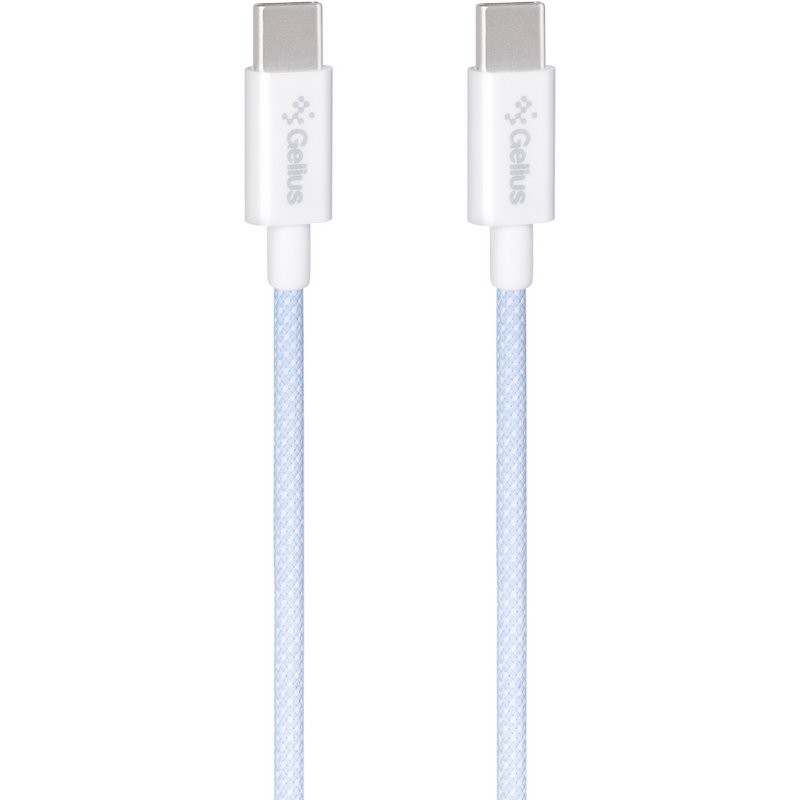Дата кабель Gelius iCable GP-UCN010 Type-C to Type-C 60W (1.2m) (Light Blue)