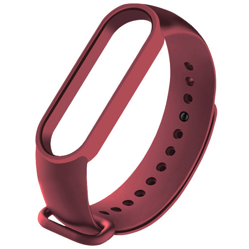 Силіконовий ремінець для Xiaomi Mi Band 7 (Бордовий / Maroon)
