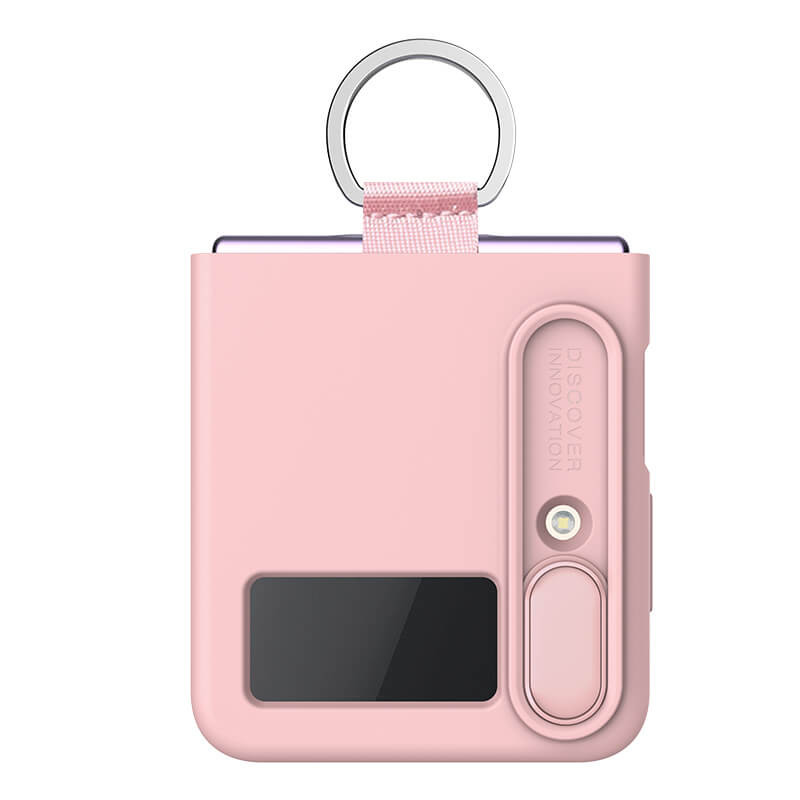 Силіконова накладка Nillkin Camshield Silky на Samsung Galaxy Z Flip4 (Light Peach) в магазині vchehle.ua