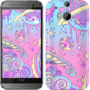 

Чехол Розовая галактика для HTC One M8 633313