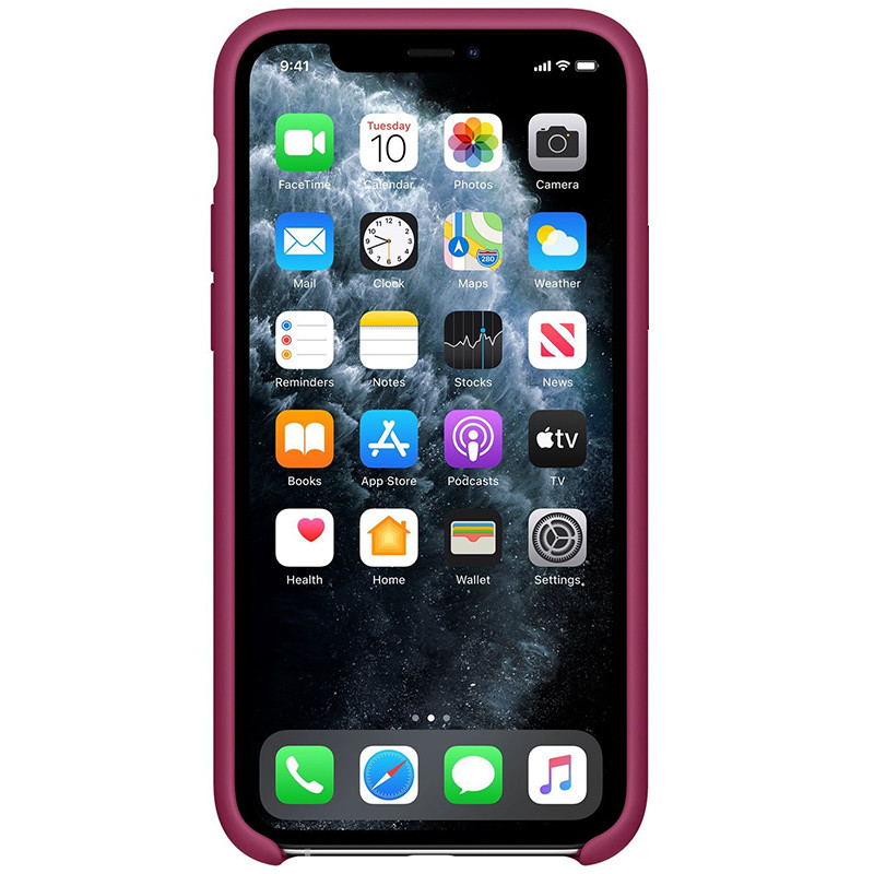 Фото Чохол Silicone case (AAA) на Apple iPhone 11 Pro Max (6.5") (Малиновий / Pomegranate) на vchehle.ua