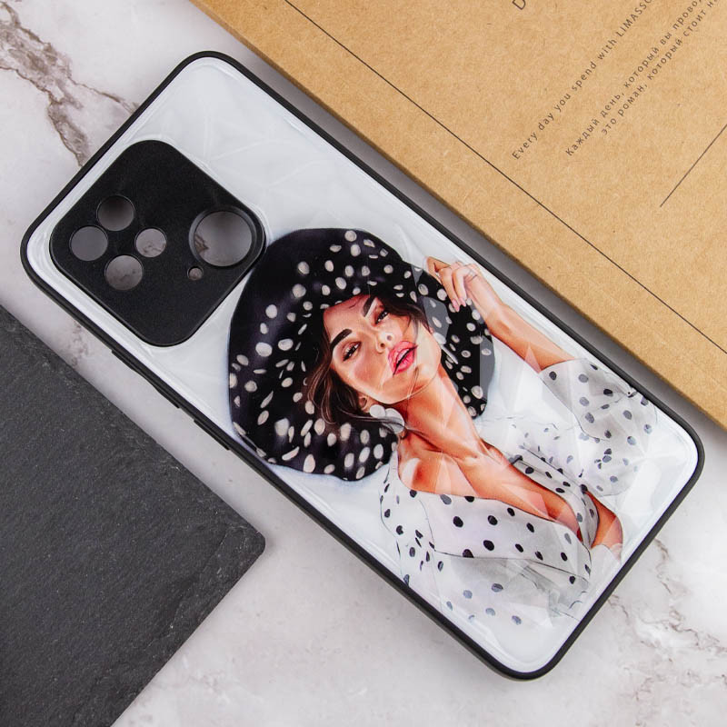 TPU+PC чехол Prisma Ladies для Xiaomi Redmi 10C / Poco C40 (Girl in a hat) в магазине vchehle.ua