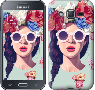 

Чехол Девушка с цветами для Samsung Galaxy J2 Prime 95587